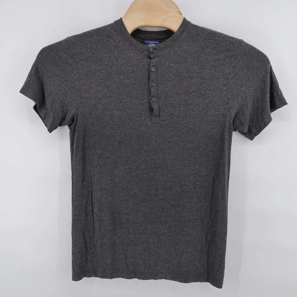 Polo Ralph Lauren Modal Blend Henley Sleep Shirt Charcoal Grey Mens Size‎ M